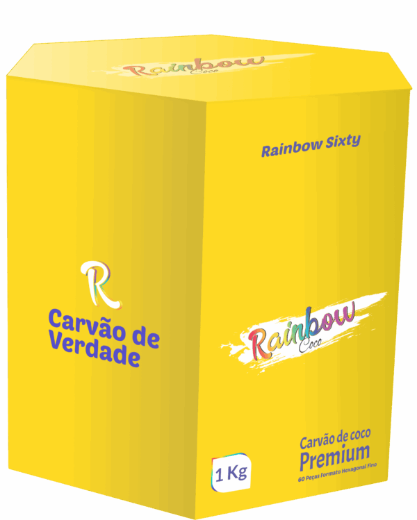 Carvão Rainbow Sixty 1kg