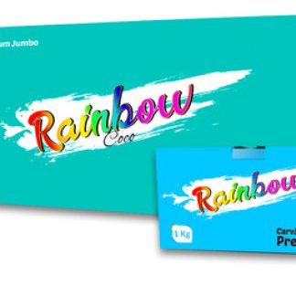 Box 10 kg carvão Rainbow jumbo 1 kg