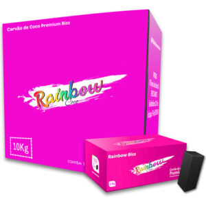 Box 10 kg carvão Rainbow biss 1 kg