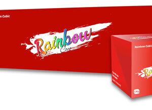 Box 10 kg carvão Rainbow cubic 1 kg